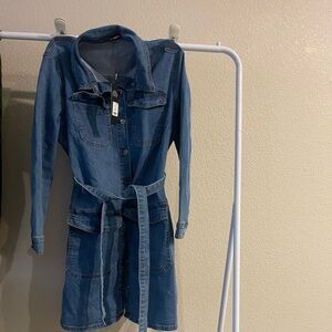 Fashionova stretchy denim dress.